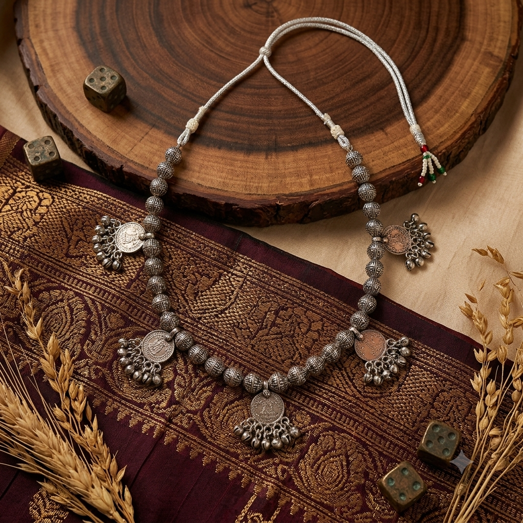 25 paisa Coin Tribal Necklace