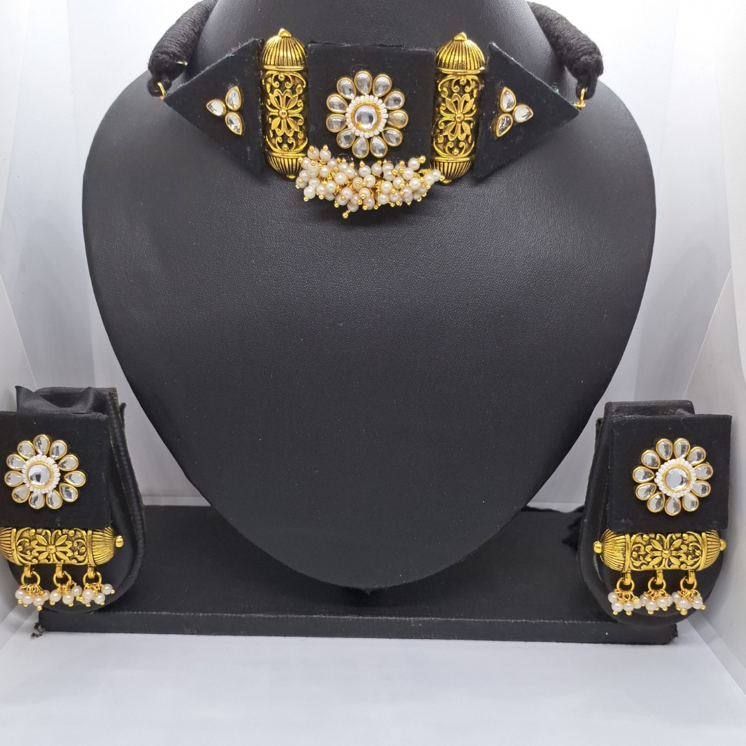 Black Fabric Necklace