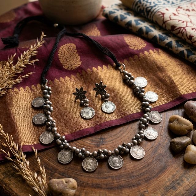 Tribal Coin Necklace Set