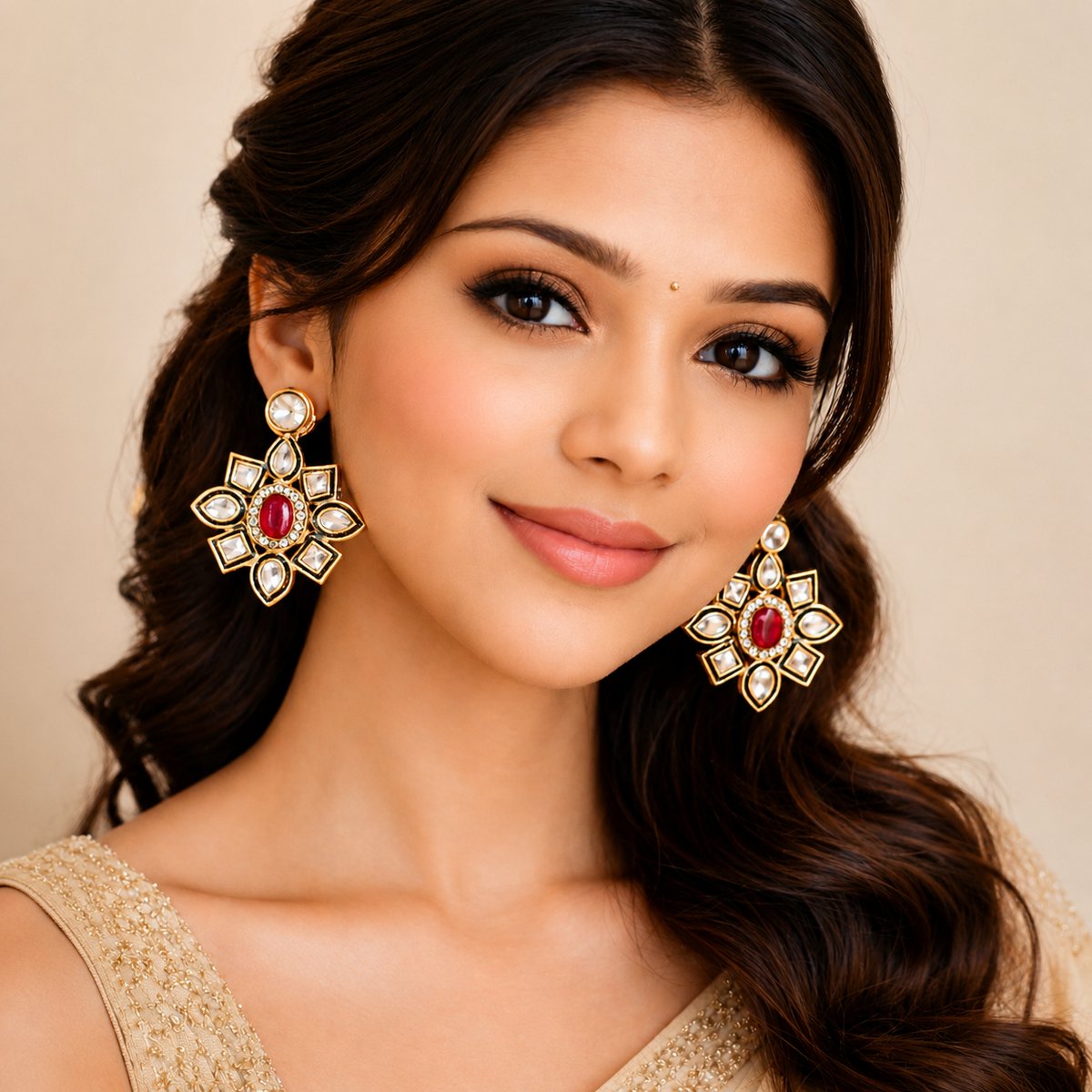 Kundan Earrings 001