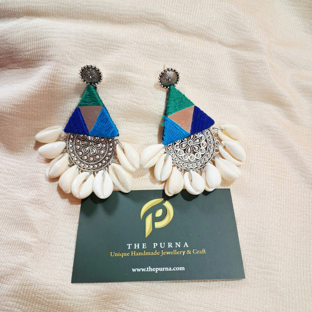 Mirror work earrings