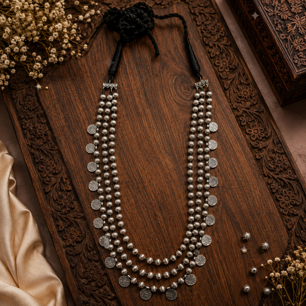 3 Layer Coin Necklace Set