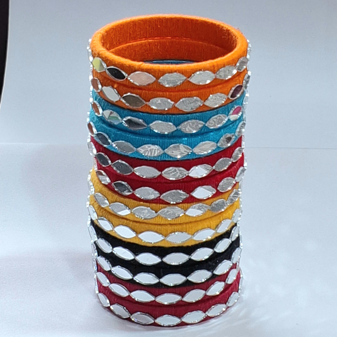 Multi Color Mirror Bangles