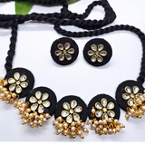 Black Fabric Necklace