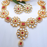 Pink Kundan Necklace