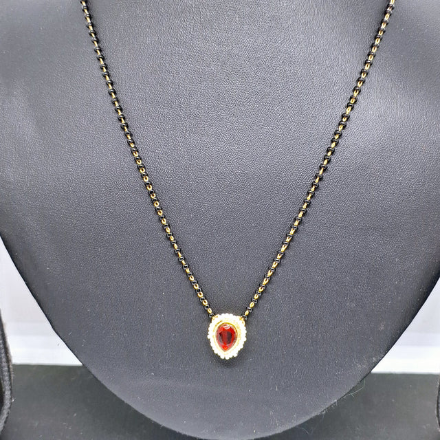 Red Kundan Mangalsutra