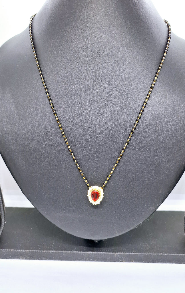 Red Kundan Mangalsutra