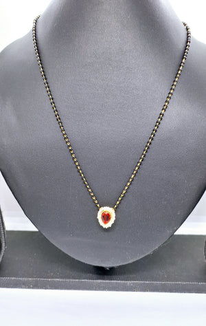 Red Kundan Mangalsutra