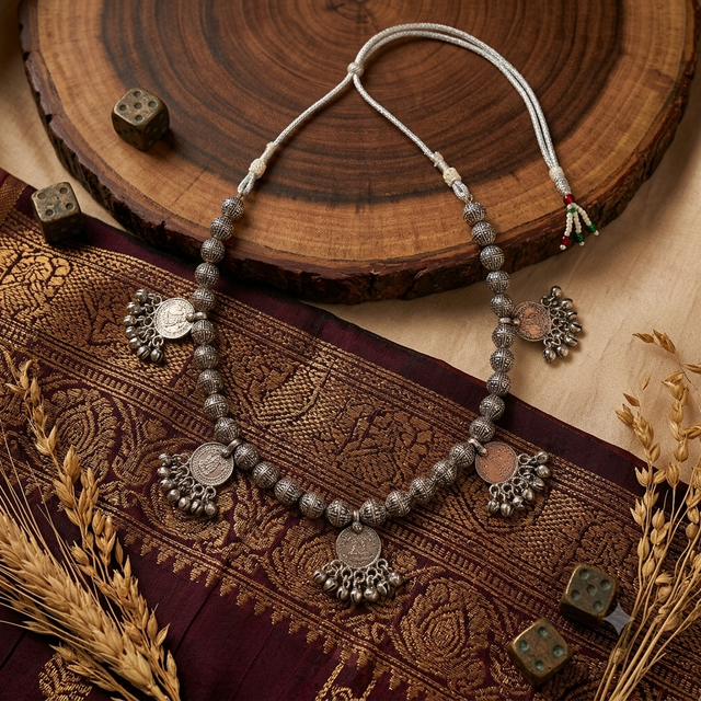25 paisa Coin Tribal Necklace