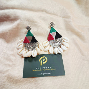 Mirror work earrings