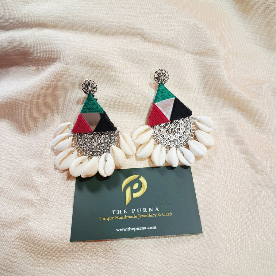 Mirror work earrings