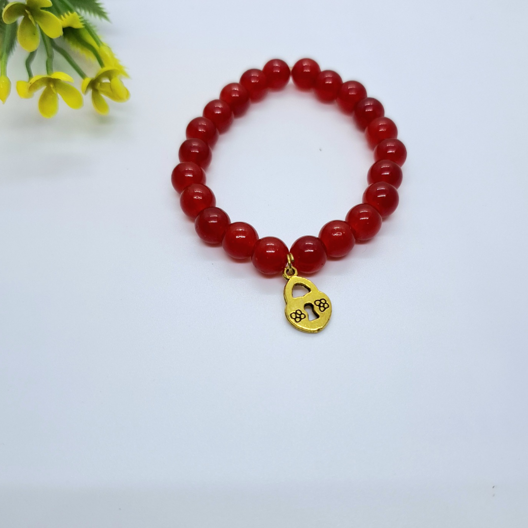 Red Charm Bracelet