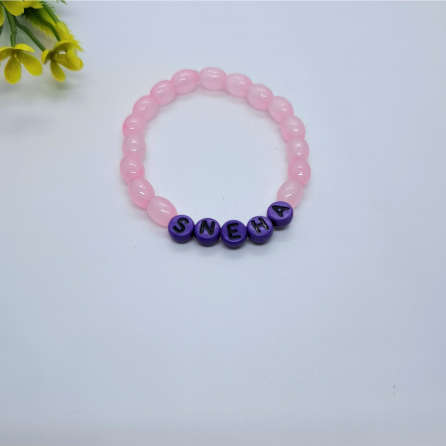 Pink Name Bracelet