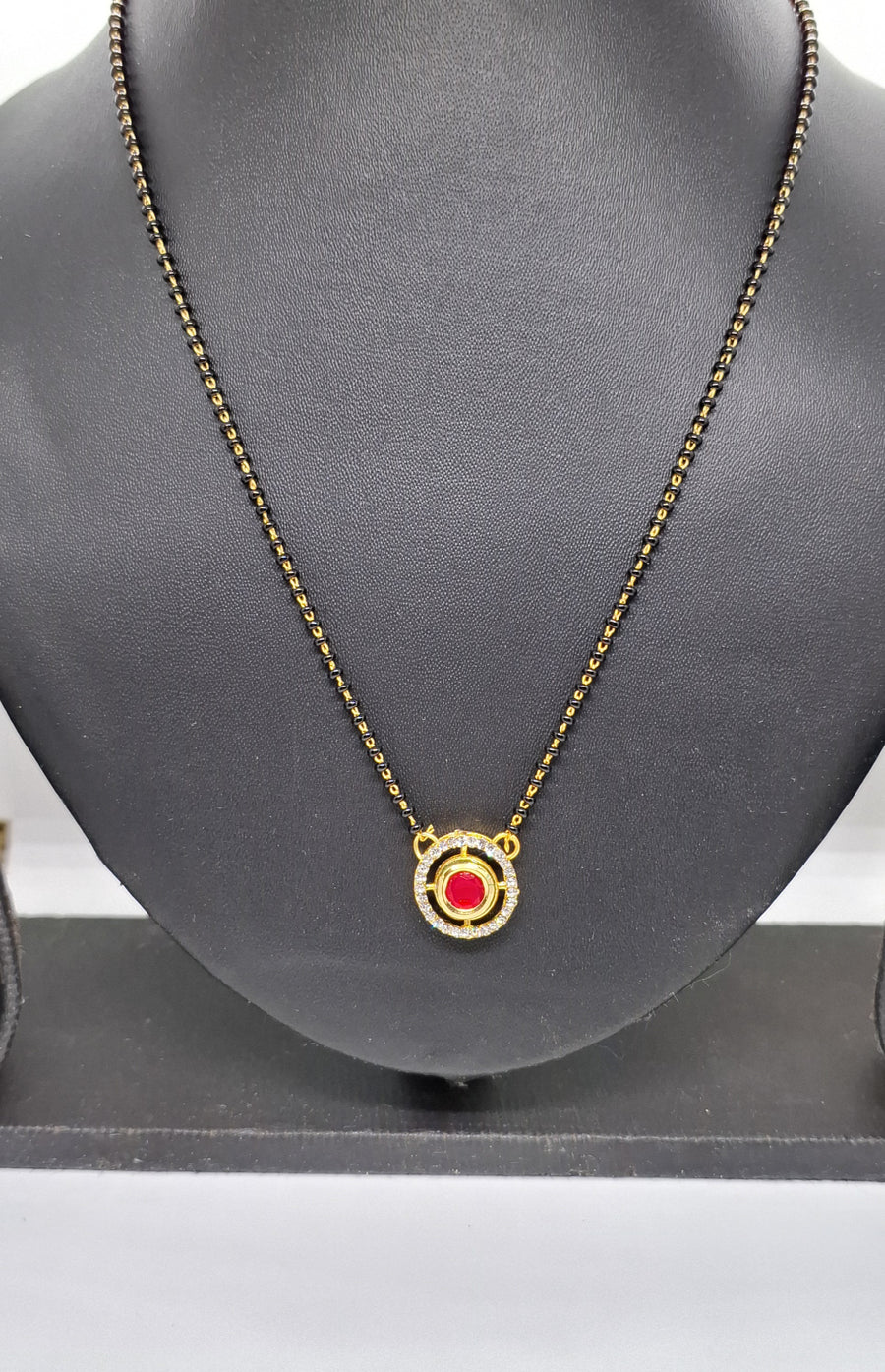 Pink Kundan Ad Mangalsutra