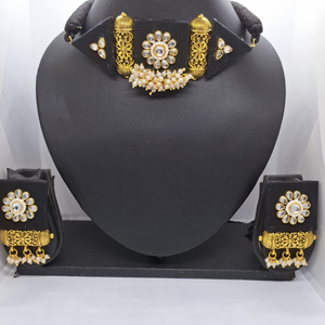 Black Fabric Necklace