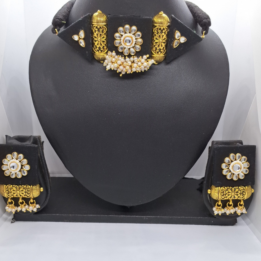 Black Fabric Necklace