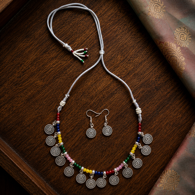 Colourful Beads Necklace Set