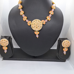 Pink Kundan Chokar