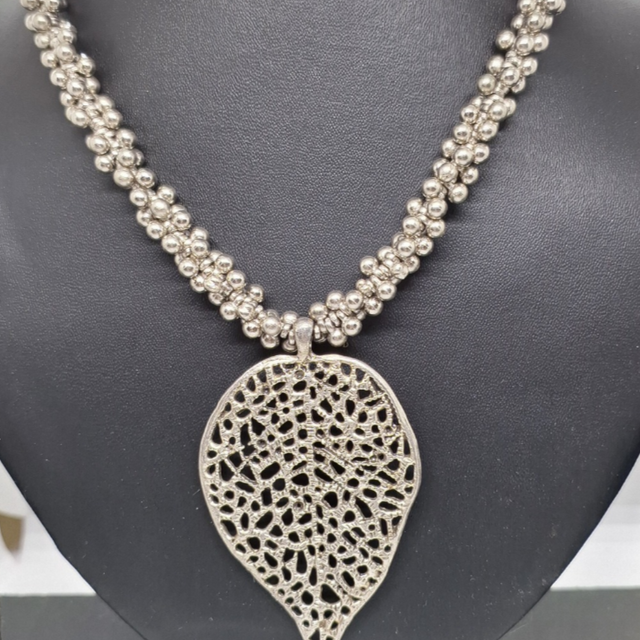 Leaf Oxidised Necklace