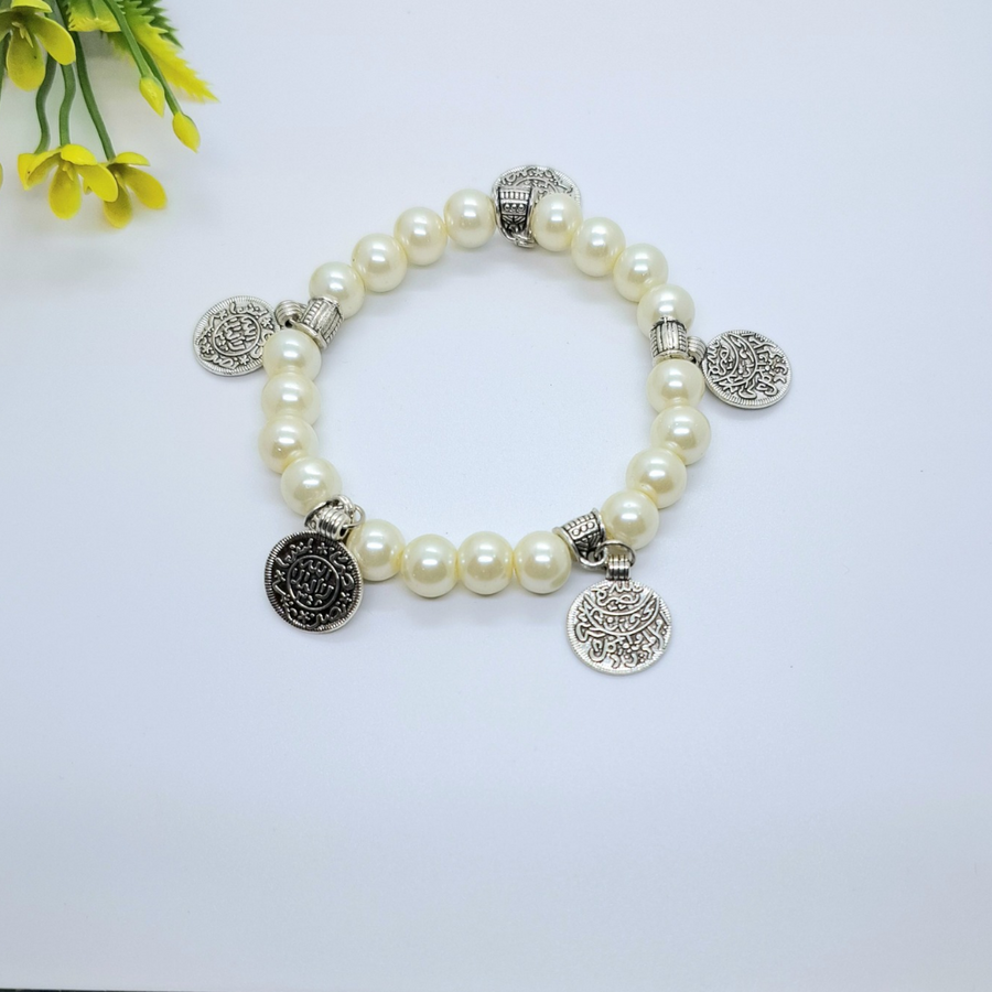 Off White Coin Bracelet