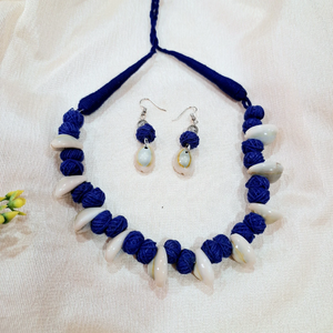 Neavy Blue cowrie Necklace
