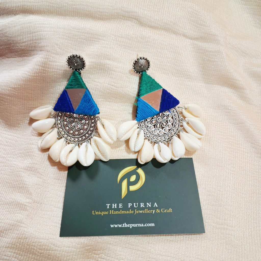 Mirror work earrings