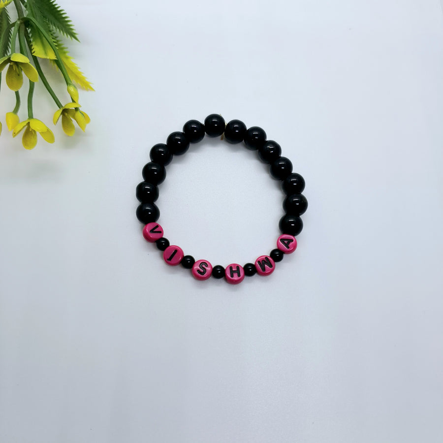 Black Name Bracelet