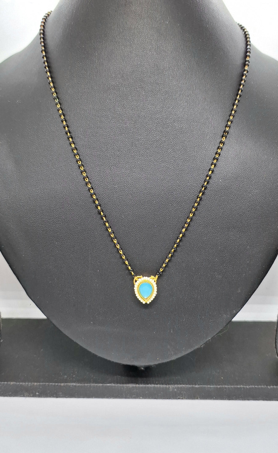Sky Blue Kundan Mangalsutra